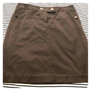 J. Crew Brown Pencil Skirt